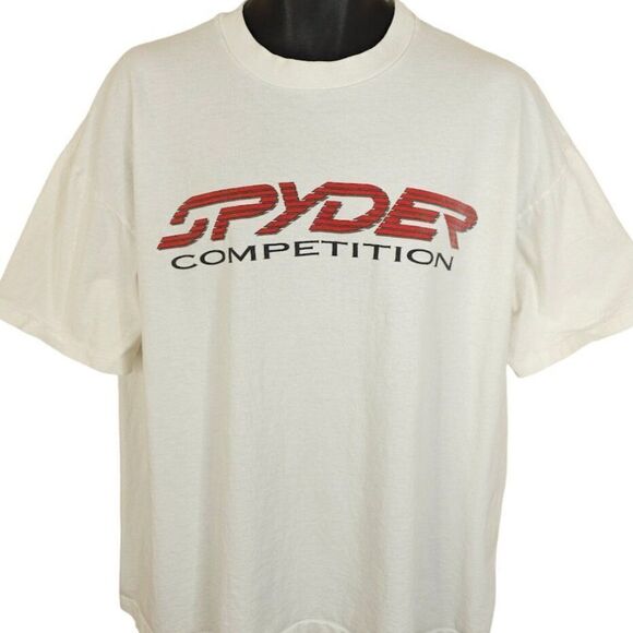 Joe Rauscher Memorial Ski Race T Shirt Vintage 90s Spyder Made In USA Mens 2XL - Picture 2 of 7